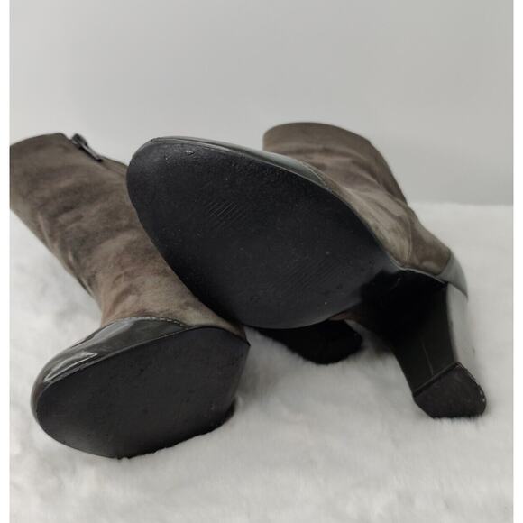 Vintage grey Nine West cap Toe Booties Sz 6.5 - Picture 7 of 9